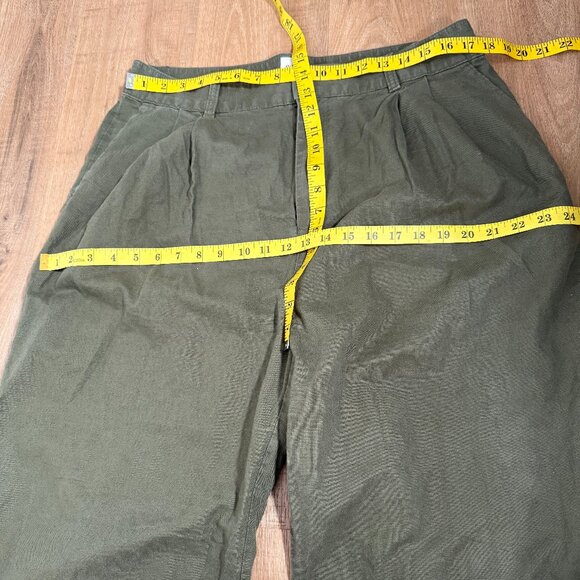 GAP Pleated Linen Pant  Wide Leg Relaxed Casual Earthy  16 - Picture 3 of 8